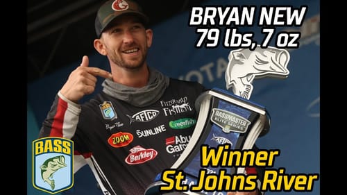 Bryan New wins the 2021 Bassmaster Elite at the St. Johns River (79 pounds, 7 ounces!)