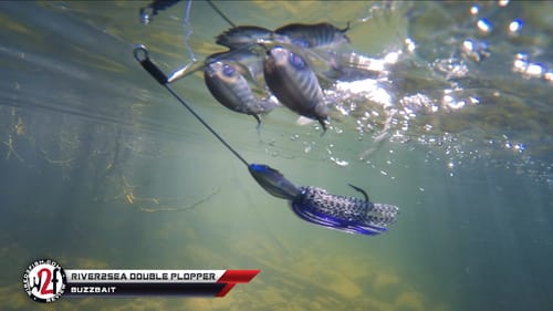 River2Sea Double Plopper Buzzbait Underwater Video