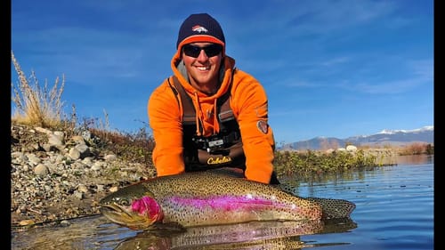 Catching MONSTER Trout On The FLYROD! What A Fish!