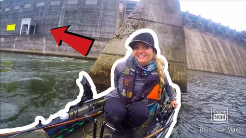 Kayak SPILLWAY fishing (solo adventure )