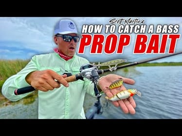 How to Catch a BIG Bass on TOPWATER Prop Baits - Scott Martin