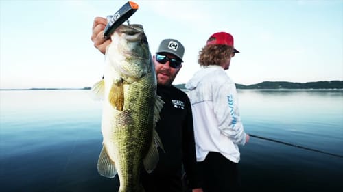 BIG BASS ON Lake Guntersville - CAST DOWNUNDER