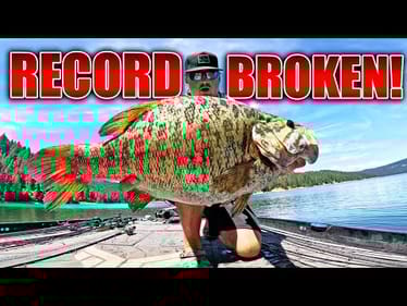 The WORLD RECORD Bass is HERE!! --Biggest Smallmouth Bass of my Life!