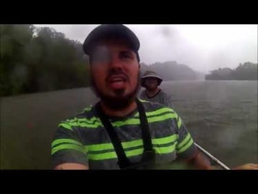 After Monster BASS, but catch this instead lol |||Caught in Mean Storm||| Cold Beer