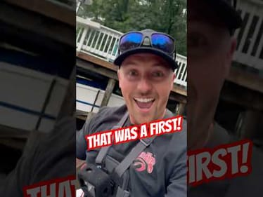 This scared me! Never seen anything like it‼️ #angler #bassfishing #boatdock