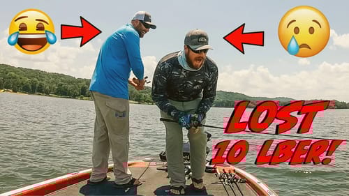 Summer Bass Fishing- Creatures and Crankbaits For Offshore Bass (Matt Loses a 10 LBER!!!)