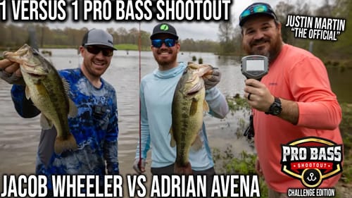 Jacob Wheeler vs Adrian Avena 1v1 Pro Bass Shootout Challenge ft. Martin