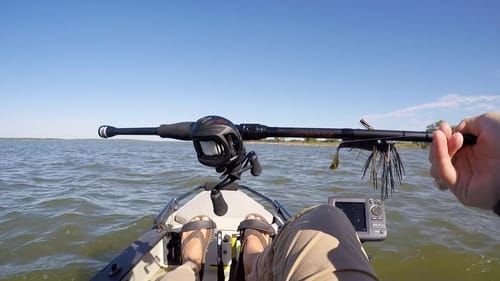 Bass Fishing with NEW Rod & Reel Combo