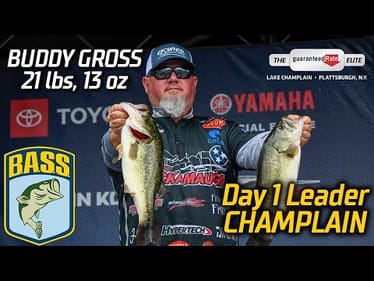 Buddy Gross leads Day 1 at Lake Champlain (21 lbs, 13 oz)