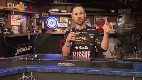 John Crews explains downsizing your dropshot weight