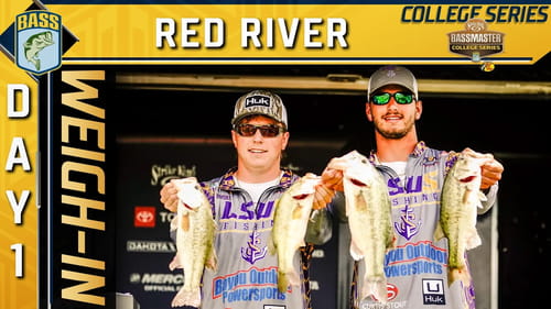 Weigh-in: Day 1 of 2023 Strike King Bassmaster College Series at Red River