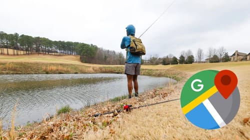 I Found A LOADED Golf Course On Google Maps FULL Of Bass