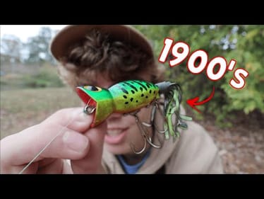 I Fished An ANCIENT TOPWATER LURE For An Entire day!!