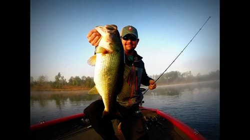 50 Bass Caught at 35 Ft. Deep - Winter Bass Fishing with Underspins at Dreamstrike Lake.