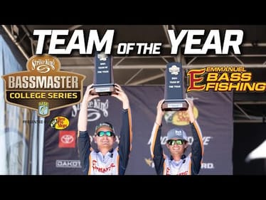 Akins and Carey of Emmanuel University win 2024 Bassmaster College Team of the Year