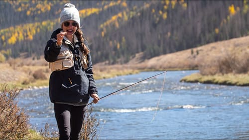 HER FIRST FISH on FLY ROD! - Trout Fishing Colorado Lakes & Streams