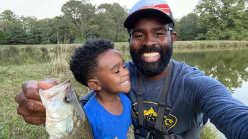 He Caught His First Bass