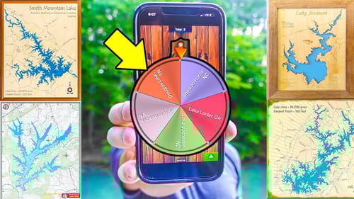 Spin Wheel PICKS The LAKE WE FISH!