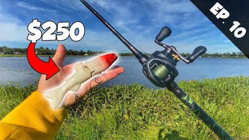 GIANT Bass Eats EXPENSIVE Custom Japanese Swimbait | Swimbait Showdown: Season 1, ep 10