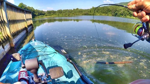 WHAT HAVE I HOOKED KAYAK FISHING!?! (AMAZING LURES)