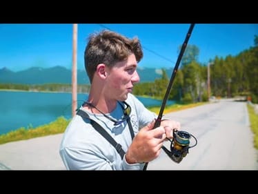 Roadside Fishing in The Mountains (Hitchhiked to the Spot!)