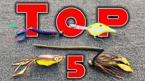 Top 5 Baits For July Bass Fishing!