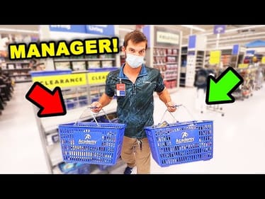 Academy MANAGER Picks My FISHING Gear (GOOD IDEA!)