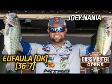 Bassmaster OPEN: Joey Nania leads Day 2 at Lake Eufaula, Oklahoma with 36 pounds, 7 ounces
