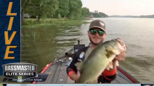 LAY LAKE: David Gaston lands a good one to kickoff the tournament