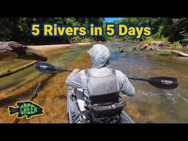 5 Rivers in 5 Days Kayak Fishing Middle Tennessee