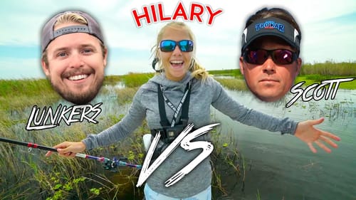 LunkersTV & Scott Martin vs Hilary on Lake Okeechobee