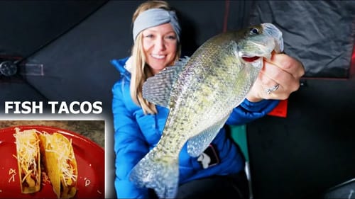 Fish Tacos CATCH & COOK on ICE! (Delicious)