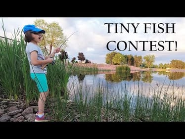 Tiniest Fish Contest! Kid vs Dad (kid fishing)