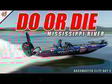 MOST IMPORTANT Day of the Year - Bassmaster Elite Mississippi River (Day 3) - UFB S2 E43