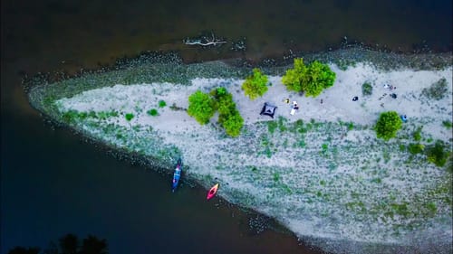 Fishing And Sleeping on an Island in the Wilderness