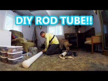 Making a ROD TUBE - PVC - Flight To Mexico!!