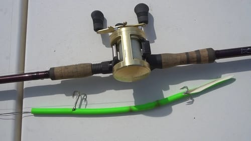 Using a Big Fluorescent Green Tube to Catch Fish