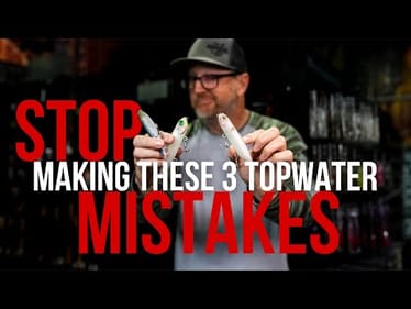 STOP Making These 3 Topwater Mistakes!  Tips to catch more fish on topwater lures this fall!