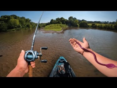 Fishing A GIANT FARM POND For HUGE BASS! (Kayak Fishing)