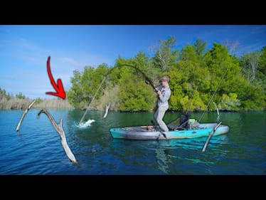 Fishing An ABANDONED QUARRY For Big Bass! (Kayak Fishing)