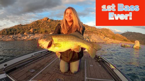Her 1st Bass Ever!  Welcome to bass fishing Nicole!  #BBDPersonalTraining