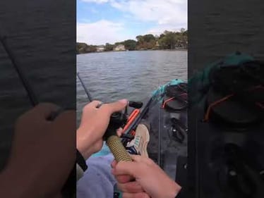 I thought I HOOKED my new PB largemouth bass! #shorts