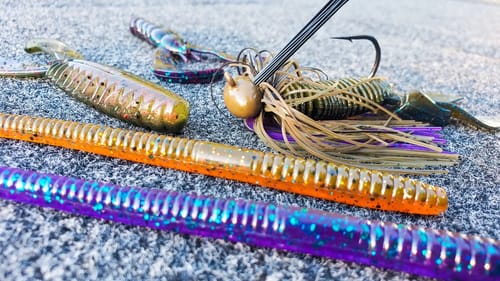 Summer Fishing For Bass with Jigs, Creature Baits, and Plastic Worms!
