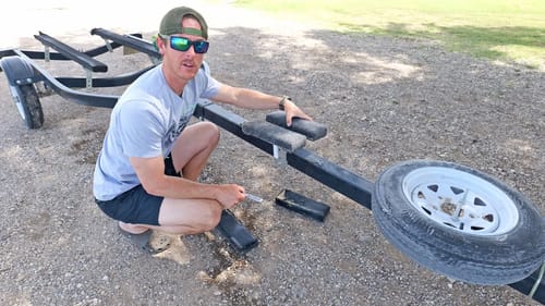 My Boat Trailer is Falling Apart, Parking Lot Fix Up!
