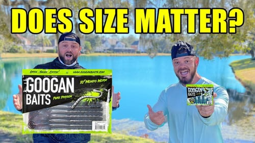 Jr Googan Baits vs Big Googan Baits!