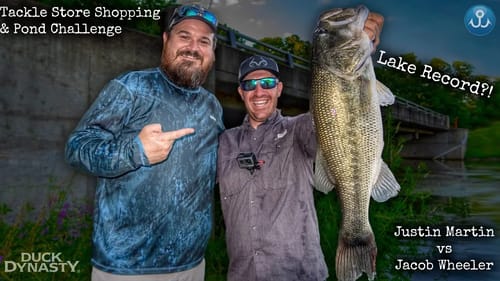 Lake Record Largemouth Bass bank fishing?! Tackle Shop Challenge