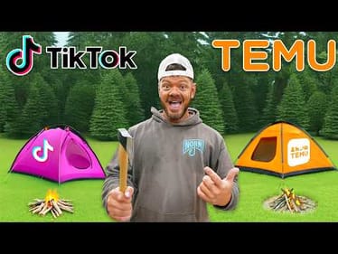 48hr Temu vs TikTok Shop Survival Camping Challenge!
