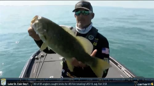 Weidler lands biggest bass of Day 3 so far at St. Clair