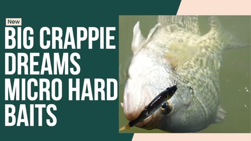 Micro Glide Baits and Micro Lipless Crankbaits for #BigCrappieDreams