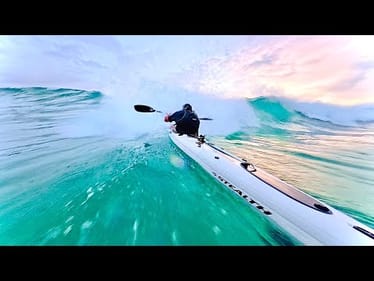 Offshore Kayak Fishing ROUGH SURF LAUNCH... Lots of Fish